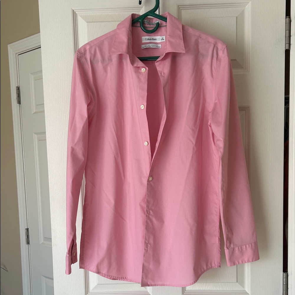 Calvin Klein Men's Light Pink Dress Shirt